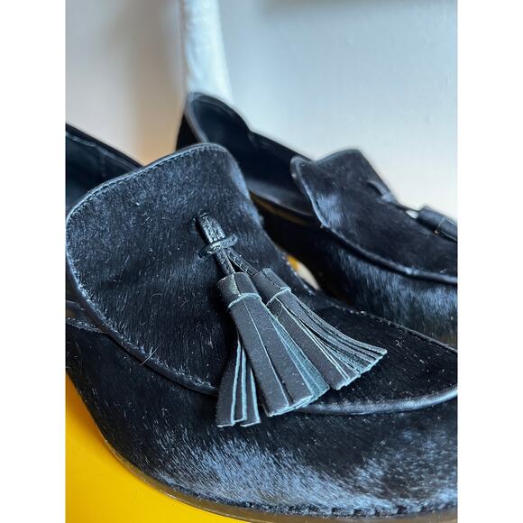 Vintage 90s Steve Madden Calf Hair Loafers | Pointed Toe Mule | Size 9 - Picture 7 of 8